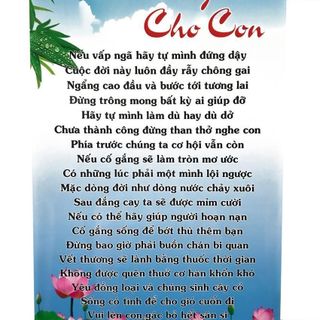 Tranh chữ thư pháp Lời Khuyên Cho Con trang trí tại gia đình, văn phòng