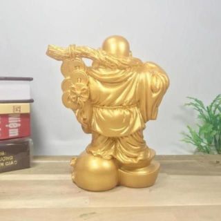 Tượng Ngài Di Lặc Bồ Tát sơn nhũ vàng cao 11cm