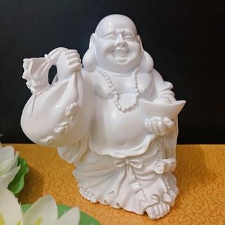 Tượng Di Lặc Bồ Tát Cao 10cm Chất Liệu Đá Ép Độ Bền Cao Màu Sắc Tỉ Mỉ Sơn Chất Lượng Tốt Dễ Vệ Sinh Sản Phẩm Văn Hóa Phật Giáo