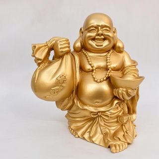 Tượng Di Lặc Bồ Tát Cao 10cm Chất Liệu Đá Ép Độ Bền Cao Màu Sắc Tỉ Mỉ Sơn Chất Lượng Tốt Dễ Vệ Sinh Sản Phẩm Văn Hóa Phật Giáo