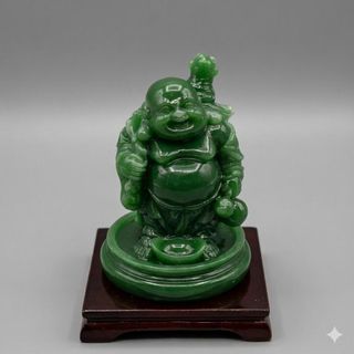 Tượng Di Lặc Bồ Tát Cao 5cm Chất Liệu Đá Ép Độ Bền Cao Màu Sắc Tỉ Mỉ Sơn Chất Lượng Tốt Dễ Vệ Sinh