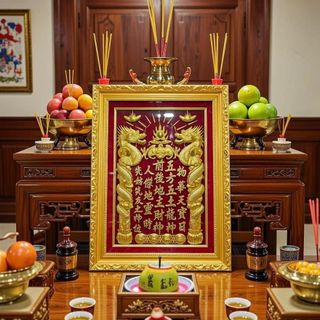 Bài vị gỗ hương ngàn năm uy nghiêm chạm khắc tinh xảo
