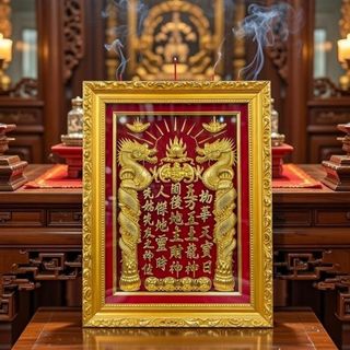 Bài vị gỗ hương ngàn năm uy nghiêm chạm khắc tinh xảo