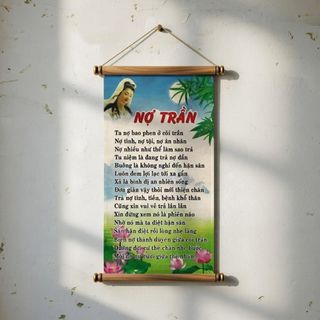 Tranh chữ thư pháp nợ trần trang trí tại gia đình, văn phòng