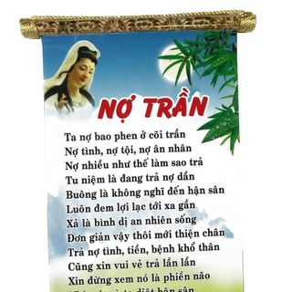 Tranh chữ thư pháp nợ trần trang trí tại gia đình, văn phòng