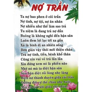 Tranh chữ thư pháp nợ trần trang trí tại gia đình, văn phòng
