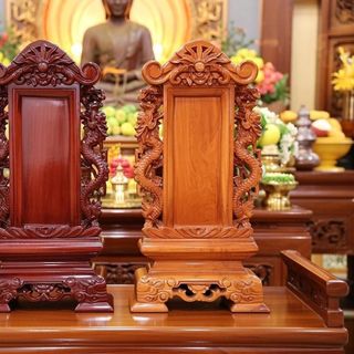 Bài Vị Gỗ Hương Ngàn Năm Uy Tín Chi Tiết Hoa Văn Rồng Phượng Kích Cỡ Nhỏ 22cm x 10cm & Lớn 32cm x 13cm Chất Liệu 100% Gỗ Hương Nguyên Tấm