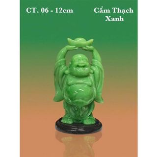 Tượng ngài Di Lặc Bồ Tát nâng thỏi vàng cao 12cm-nhiều mẫu