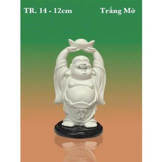 Tượng ngài Di Lặc Bồ Tát nâng thỏi vàng cao 12cm-nhiều mẫu