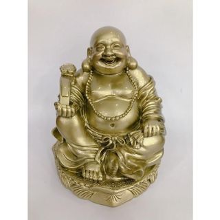 Tượng Ngài Di Lặc Bồ Tát ngồi cầm gậy như ý cao 13cm-Nhiều mẫu