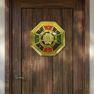 Bát Quái Hổ Phù Phong Thủy Hình Bát Giác Khắc 8 Quẻ Gỗ Tự Nhiên Đồng Cao Cấp Kích Thước Đa Dạng Màu Vàng Đồng Nâu Gỗ Đen Huyền Phù Hợp Tặng Tân Gia Lễ Tết