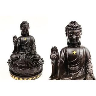 Tượng Đức Phật A Di Đà ngồi đài sen cao 15cm