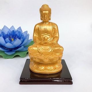 Tượng Đức Phật A Di Đà bưng ngọc cao 11cm-Nhiều mẫu