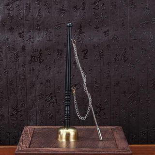 Khánh tụng âm vang trầm ấm Bộ khánh vàng đồng cao cấp chiều cao 26cm ban kính 6cm dùng trong cúng bái cầu an lễ hội tạo không khí thiêng liêng