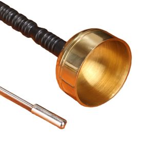 Khánh tụng âm vang trầm ấm Bộ khánh vàng đồng cao cấp chiều cao 26cm ban kính 6cm dùng trong cúng bái cầu an lễ hội tạo không khí thiêng liêng