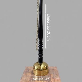 Khánh tụng âm vang trầm ấm Bộ khánh vàng đồng cao cấp chiều cao 26cm ban kính 6cm dùng trong cúng bái cầu an lễ hội tạo không khí thiêng liêng