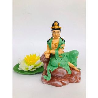 Tượng ngài Quan Thế Âm tự tại cao 13cm-nhiều mẫu