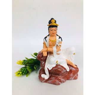 Tượng ngài Quan Thế Âm tự tại cao 13cm-nhiều mẫu