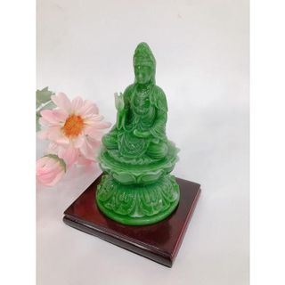 Tượng Ngài Quan Thế Âm Đài Sen Có Đế Cao 11cm Nhiều Mẫu Chất Liệu Bột Đá Nhựa Poly Cao Cấp Sơn Màu Tinh Tế Nhiều Mẫu Sắc Sảo