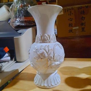 Bình bông sứ bạch ngọc cao cấp cao 17cm, 19cm, 22cm, 25cm, 30cm