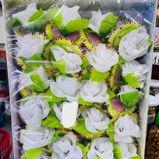 Bông hồng trắng, đỏ ,vàng, hồng cài áo VU LAN chất lượng cao 50 cái