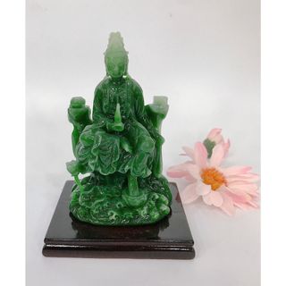 Tượng Ngài Quan Thế Âm Bồ Tát Cao 11cm Ngang 5cm Sơn Đồng Chất Liệu Bột Đá Nhựa Poly Cao Cấp Sơn Màu Tỉ Mỉ