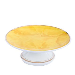 Bộ lư hương bình hoa dĩa trái cây án li nước trắng vàng trơn sang trọng tinh tế cho phòng khách