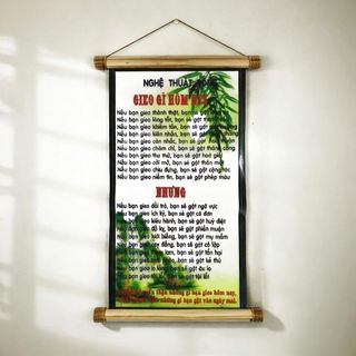 Tranh chữ thư pháp Gieo Gì Hôm Nay trang trí tại gia đình, văn phòng