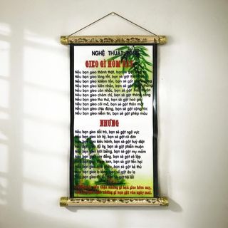 Tranh chữ thư pháp Gieo Gì Hôm Nay trang trí tại gia đình, văn phòng