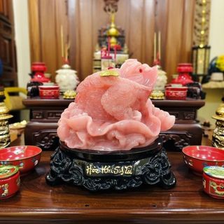 Thiềm Thừ Cóc Ba Chân Ngậm Tiền Đỏ Cao 18cm Chất Liệu Đá Trọng Lượng 600g Linh Vật Chiêu Tài May Mắn Phú Quý Bình An Sản Phẩm Việt Nam