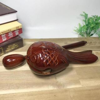 Mõ Gỗ Tụng Kinh Cá Chép Kích Thước 20cm Âm Thanh Trầm Ấm Cho Thầy Sư Ni Chuyên Dùng Trang Trí Và Tụng Kinh