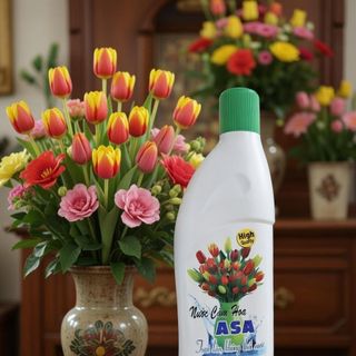 Nước Cắm Hoa ASA Tươi Lâu Không Thối Nước Đậm Đặc Chai 400ml Giúp Hoa Nở Đẹp Tươi Tắn Gấp 2 Lần Không Cần Thay Nước Hàng Ngày Ngăn Vi Khuẩn Thối Gốc Tiết Kiệm Thời Gian Chăm Sóc Bình Hoa