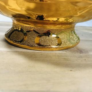Dĩa gốm sứ mạ kim sa đựng trái cây Tâm Pháp