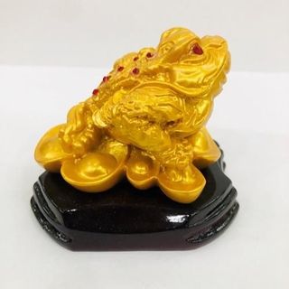 Thiềm Thừ Cóc Ba Chân Ngậm Tiền Vàng Cao 8cm Chất Liệu Đá Kích Thước 17cm Trọng Lượng 600g Linh Vật Chiêu Tài May Mắn Phú Quý Bình An Sản Phẩm Việt Nam