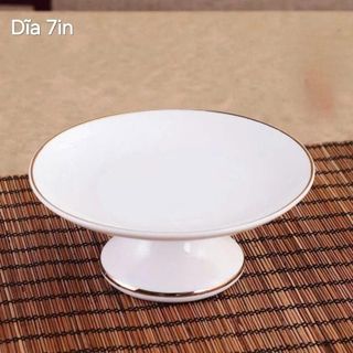 [Hàng Đẹp] Bộ Thờ Cúng Bình Bông Lư Hương Dĩa Gốm Sứ Cao Cấp Màu Trắng Viền Vàng Sang Trọng Xuất xứ Đài Loan Kích thước đa dạng