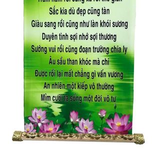 Tranh chữ thư pháp Đời Vô Tư trang trí tại gia đình, văn phòng