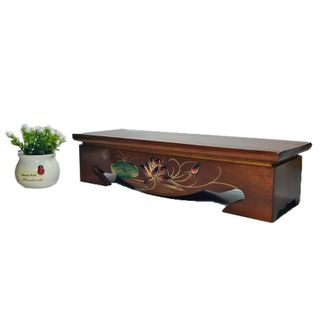 Đế Đôn Gỗ Tâm Pháp Hình Chữ Nhật Kích Thước 25-45cm Xuất Xứ Việt Nam Chất Liệu Gỗ Tràm Sơn Bóng Trang Trí Phụng Thờ