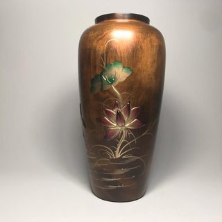Bình Bông Gỗ Tràm Việt Nam Kích Thước 13cm x 25cm Sơn PU Chống Mối Mọt Trang Trí Bông Hoa Cắm Bông Cúng Phật Chất Liệu Gỗ Tràm Xuất Xứ Việt Nam