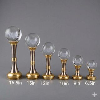 [Bán Chạy] Cặp Đèn Thờ Đá Pha Lê Quả Cầu Tròn Kích Thước 16cm-18cm-20cm-25cm-30cm-35cm-41cm Hàng Đẹp Loại 1