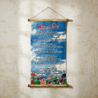 Tranh chữ thư pháp Miệng Đời trang trí tại gia đình, văn phòng