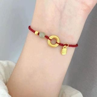 Vòng tay chỉ đỏ tình duyên thu hút sự bền chặt may mắn thiết kế độc đáo màu đỏ ngũ sắc mang lại tình duyên và may mắn cho người sử dụng sản phẩm