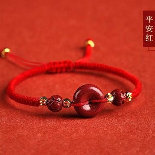 Vòng tay chỉ đỏ chu sa tình duyên thu hút may mắn thiết kế độc đáo màu đỏ ngũ sắc mang lại tình duyên và may mắn cho người sử dụng sản phẩm