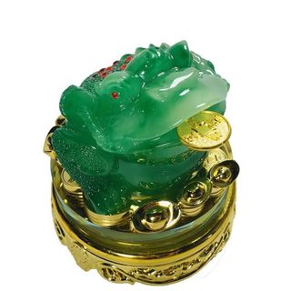 Thiềm Thừ Cóc Ba Chân Ngậm Tiền Xanh Có Đế Xoay Cao 13cm Quà Tặng May Mắn Phú Quý Bình An Sản Phẩm Việt Nam Chất Liệu Đá Kích Thước 17cm Trọng Lượng 600g Linh Vật Chiêu Tài