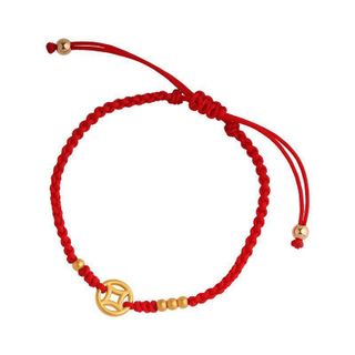 Vòng tay chỉ đỏ kim tiền tình duyên thu hút may mắn thiết kế độc đáo màu đỏ ngũ sắc mang lại tình duyên và may mắn cho người sử dụng sản phẩm