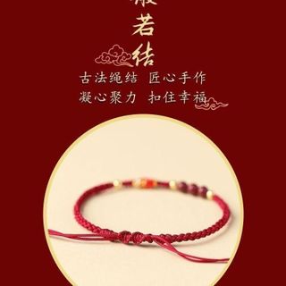 Vòng tay chỉ đỏ cá koi tình duyên thu hút may mắn thiết kế độc đáo màu đỏ ngũ sắc mang lại tình duyên và may mắn cho người sử dụng sản phẩm