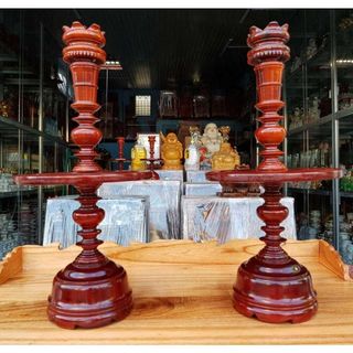 Cặp chân đèn gỗ tràm nhiều kích cỡ
