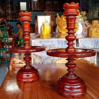 Cặp chân đèn gỗ tràm nhiều kích cỡ