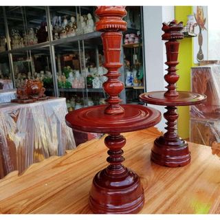 Cặp chân đèn gỗ tràm nhiều kích cỡ