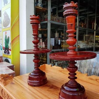 Cặp chân đèn gỗ tràm nhiều kích cỡ