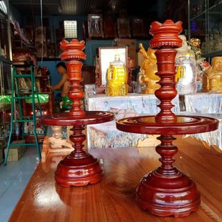 Cặp chân đèn gỗ tràm nhiều kích cỡ